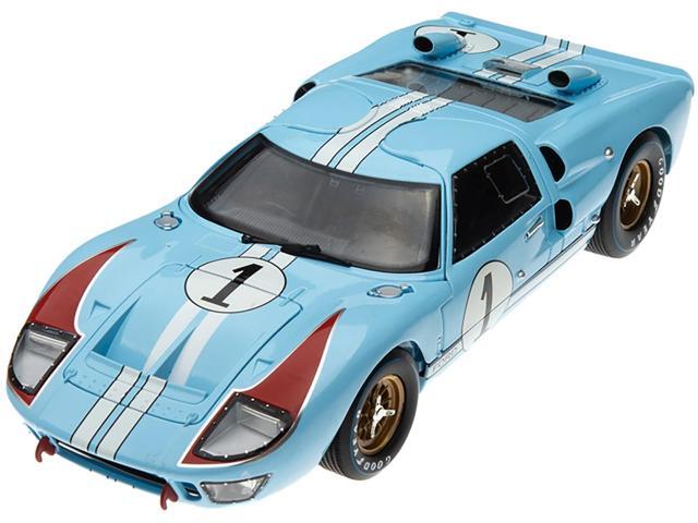 Shelby Collectibles SC411 1966 Ford GT-40 MK 2 Blue No.1 1-18 Diecast Model Car