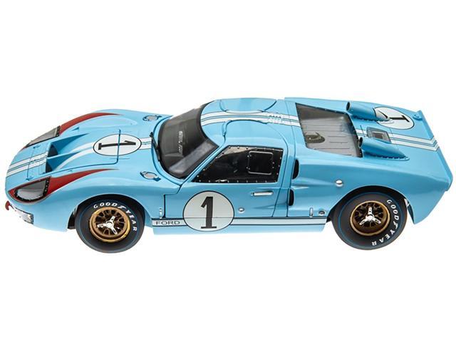 Shelby Collectibles SC411 1966 Ford GT-40 MK 2 Blue No.1 1-18 Diecast Model Car