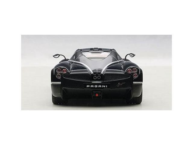 Pagani Huayra Black with Silver Stripes 1/43 Diecast Model Car by Autoart