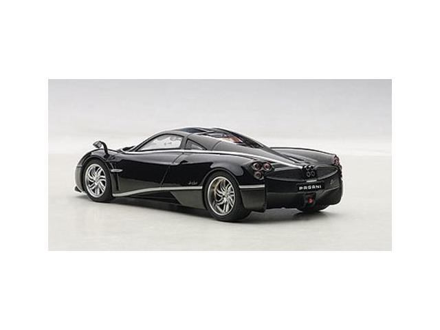 Pagani Huayra Black with Silver Stripes 1/43 Diecast Model Car by Autoart