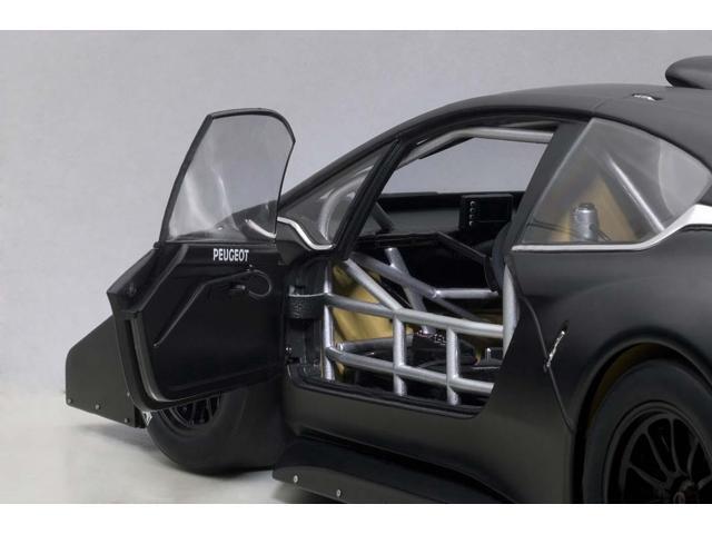 2013 Peugeot 208 T16 Pikes Peak Race Car Plain Black Version 1/18 Model Car by Autoart