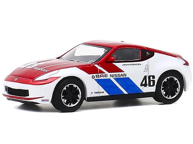 2019 Nissan 370Z #46 John Morton Chrome Red and White 'BRE' 'Chrome Edition' Limited Edition to 2750 pieces 1/64 Diecast Model Car by Greenlight