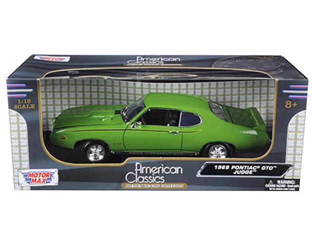 1969 Pontiac GTO Judge Green 1/18 Diecast Car Model by Motormax