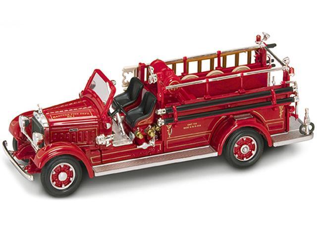 1935 Mack Type 75BX Fire Engine Red 1/43 Diecast Model Car by Road Signature