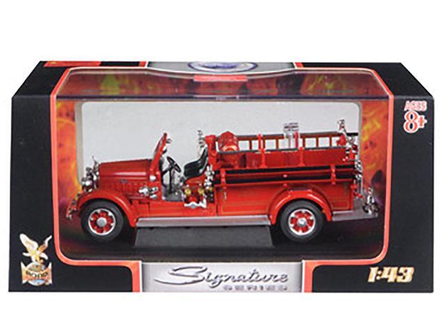 1935 Mack Type 75BX Fire Engine Red 1/43 Diecast Model Car by Road Signature
