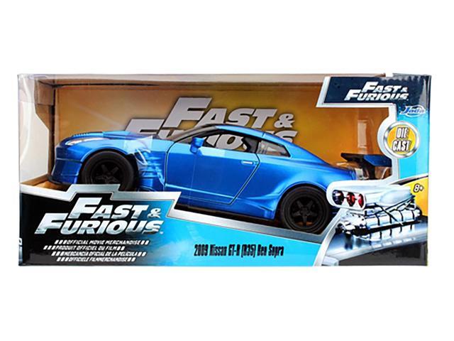 Brian's 2009 Nissan GTR R35 Blue Ben Sopra 'Fast & Furious' Movie 1/24 Diecast Model Car by Jada