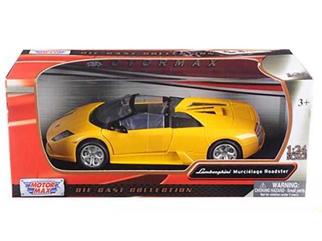 Lamborghini Murcielago Roadster Yellow Metallic 1/24 Diecast Model Car by Motormax