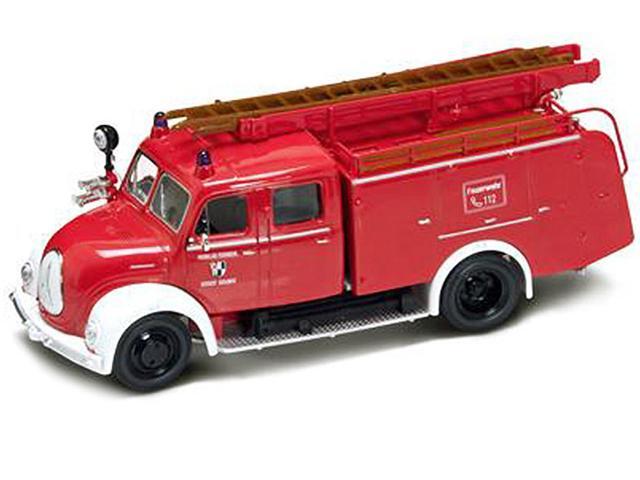 1961 Magirus Deutz Mercur TLF-16 Red/White 1/43 Diecast Model Car by Road Signature