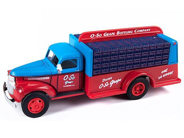 1941-1946 Chevrolet Delivery Bottle Truck 'O-So Grape' 1/87 (HO) Scale Model by Classic Metal Works