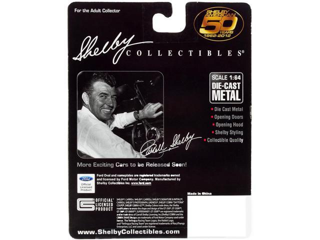1965 Ford Mustang Shelby GT350R #98B 'Terlingua Racing Team' White w/Blue Stripes 1/64 Diecast Model Car by Shelby Collectibles
