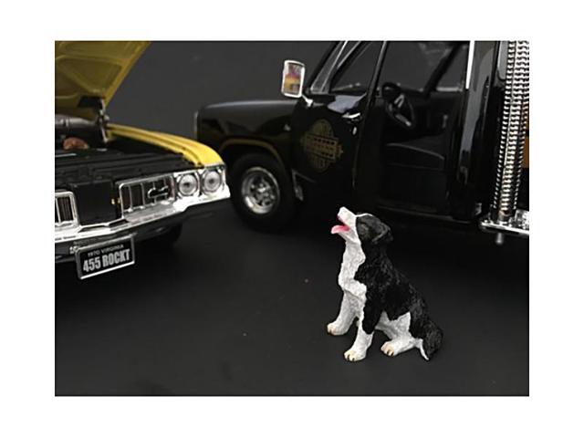 Customer Patrick and a Dog Figurine / Figure For 1:18 Models by American Diorama