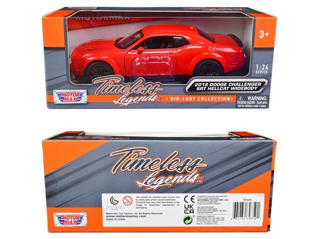 2018 Dodge Challenger SRT Hellcat Widebody Red 1/24 Diecast Model Car by Motormax