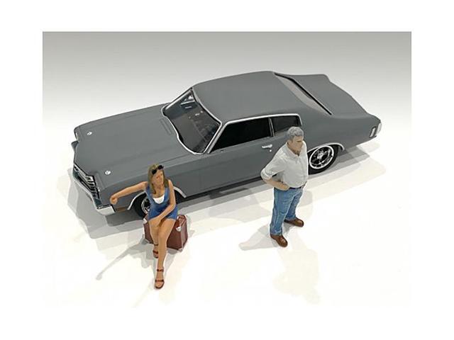 70s Style Two Figurines Set III for 1/43 Scale Models by American Diorama
