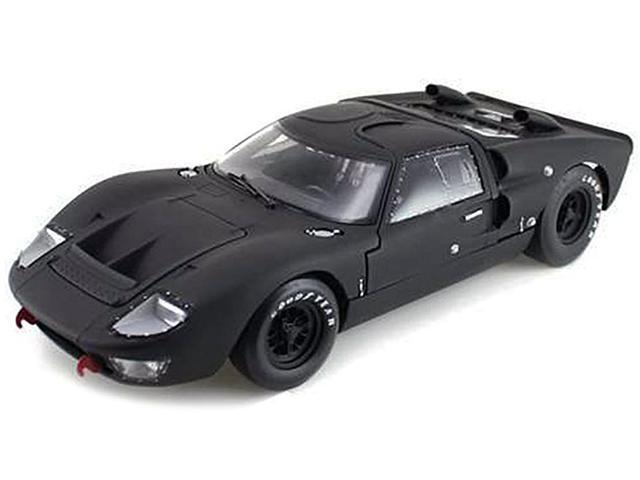 1966 Ford GT-40 GT40 MK 2 Matt Black 1/18 Diecast Car Model by Shelby Collectibles