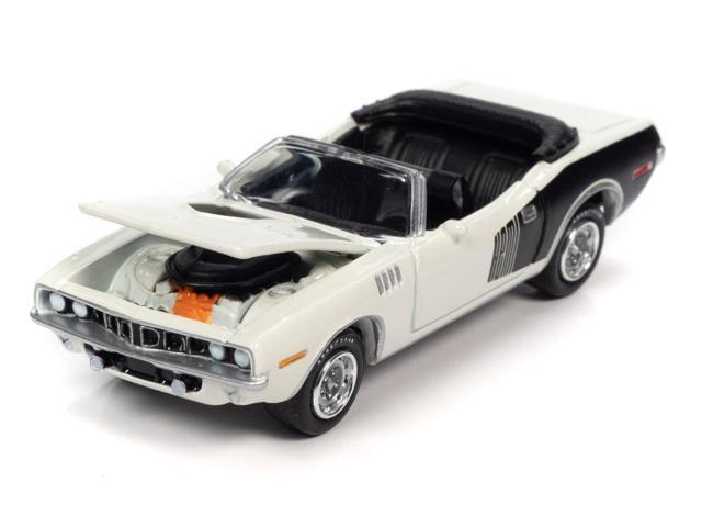 1971 Plymouth Barracuda Convertible Sno White with Black Hemi Side Billboards 'Class of 1971' Limited Edition to 7418 pieces Worldwide 'Muscle Cars...