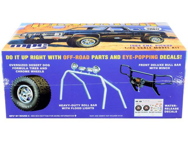Skill 2 Model Kit 1984 GMC Pickup Truck (Molded in White) 'Deserter' 1/25 Scale Model by MPC