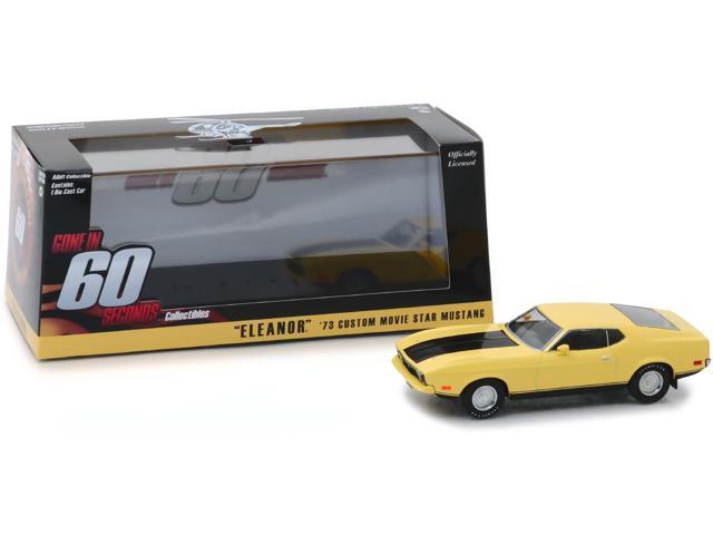 1973 Ford Mustang Mach 1 Yellow 'Eleanor' 'Gone in Sixty Seconds' Movie (1974) 1/43 Diecast Model Car by Greenlight