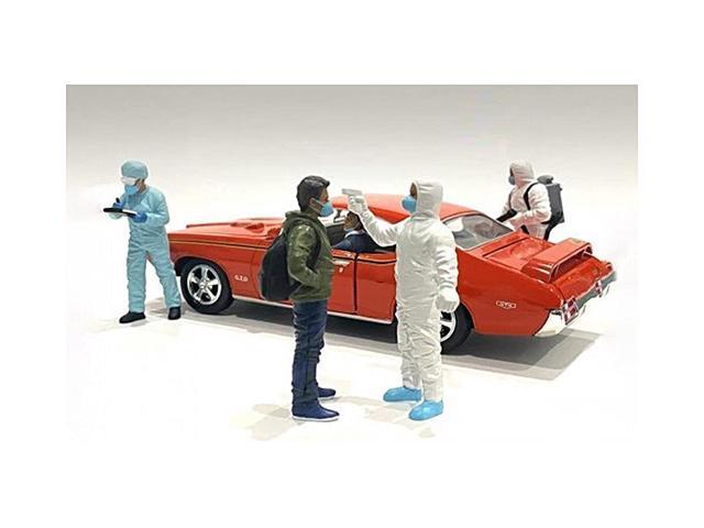Hazmat Crew 6 piece Figurine Set for 1/18 Scale Models by American Diorama