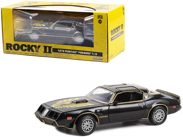 1979 Pontiac Firebird T/A Trans Am Black with Hood Phoenix 'Rocky II' (1979) Movie 1/24 Diecast Model Car by Greenlight