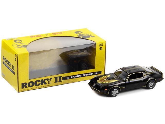 1979 Pontiac Firebird T/A Trans Am Black with Hood Phoenix 'Rocky II' (1979) Movie 1/24 Diecast Model Car by Greenlight