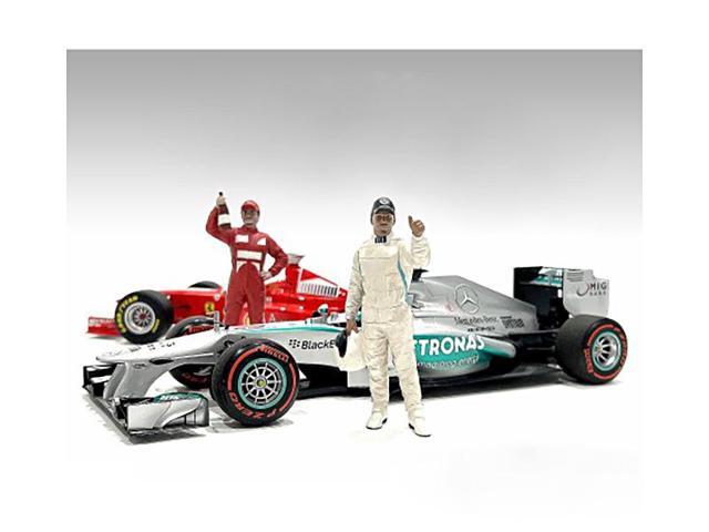 'Racing Legends' 2000's Set of 2 Diecast Figures for 1/43 Scale Models by American Diorama