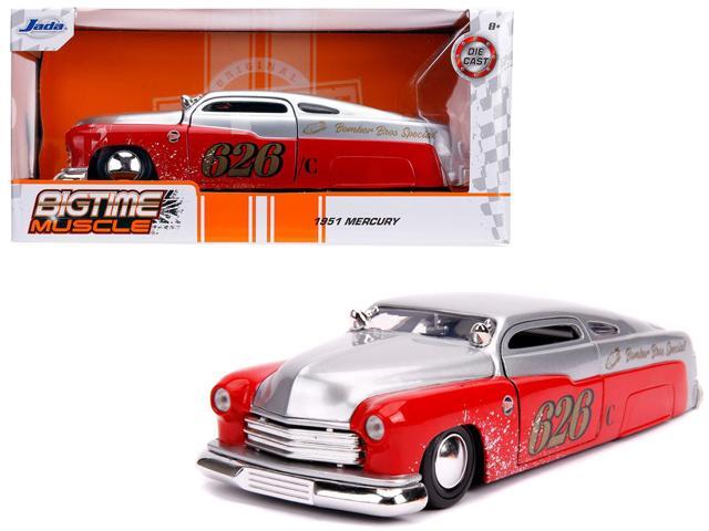 1951 Mercury Silver and Red #626 /Holley/ /'Bomber Bros Special/' /'Bigtime Muscle/' 1/24 Diecast Model Car by Jada'''