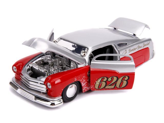 1951 Mercury Silver and Red #626 /Holley/ /'Bomber Bros Special/' /'Bigtime Muscle/' 1/24 Diecast Model Car by Jada'''