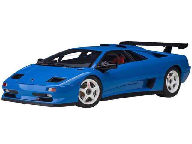 Lamborghini Diablo SV-R Blu Le Mans Blue 1/18 Model Car by Autoart