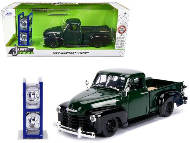 1953 Chevrolet 3100 Pickup Truck Green with Extra Wheels /Just Trucks/ Series 1/24 Diecast Model Car by Jada'''