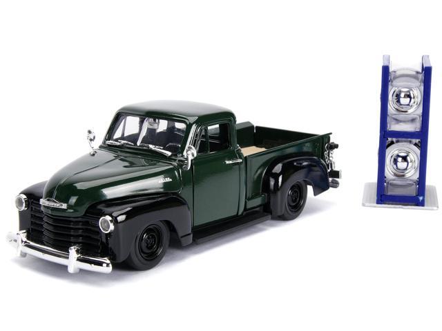 1953 Chevrolet 3100 Pickup Truck Green with Extra Wheels /Just Trucks/ Series 1/24 Diecast Model Car by Jada'''