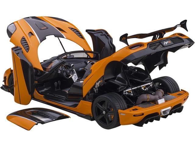 Koenigsegg Agera RS Cone Orange with Black Carbon Accents 1/18 Model Car by Autoart
