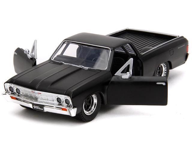 1967 Chevrolet El Camino Matt Black 'Fast & Furious' Series 1/32 Diecast Model Car by Jada
