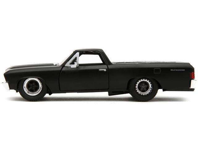 1967 Chevrolet El Camino Matt Black 'Fast & Furious' Series 1/32 Diecast Model Car by Jada