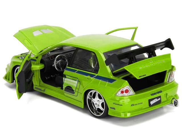 Brian's Mitsubishi Lancer Evolution VII 'The Fast and the Furious' Movie 1/24 Diecast Model Car by Jada