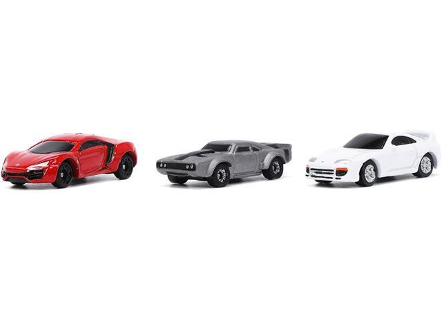 'Fast & Furious' Movie 3 piece Set Series 4 'Nano Hollywood Rides' Series Diecast Model Cars by Jada