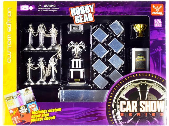 'Car Show Trophy Winner' Accessories Set for 1/24 Model Cars by Phoenix Toys