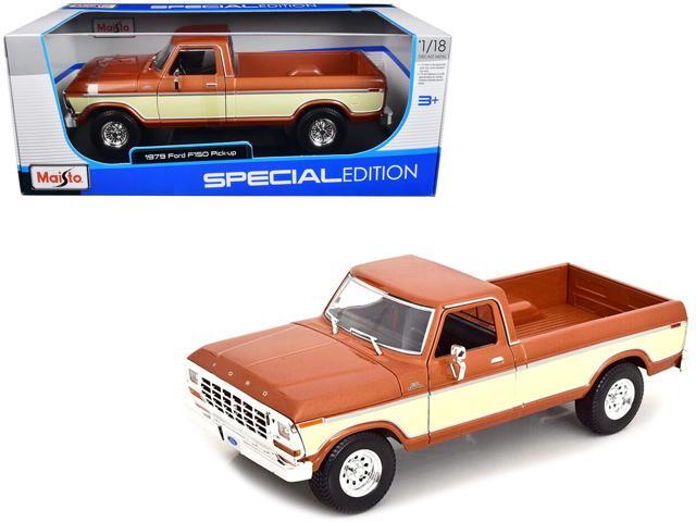 1979 Ford F-150 Ranger Pickup Truck Brown Metallic and Cream 'Special Edition' 1/18 Diecast Model Car by Maisto