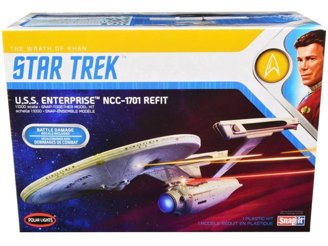 Skill 2 Snap Model Kit U. S.S. Enterprise NCC-1701 'Star Trek II: The Wrath of Khan' (1982) 1/1000 Scale Model by Polar Lights