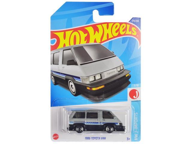 1986 Toyota Van Silver Metallic and Black with Stripes 'HW J-Imports' Series Diecast Model Car by Hot Wheels