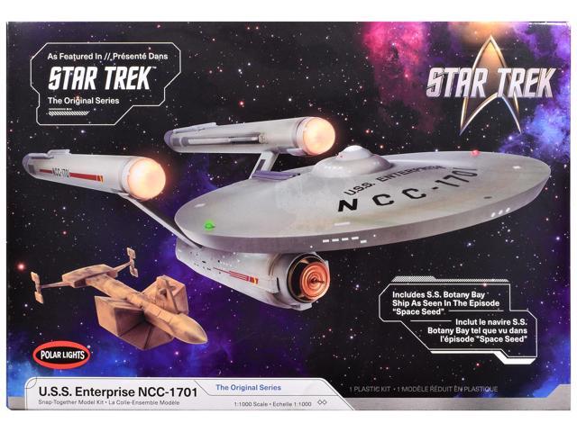 Skill 2 Model Kit U. S.S. Enterprise NCC-1701 Spaceship 'Star Trek' (1966) TV Series 1/1000 Scale Model by Polar Lights