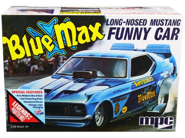 Skill 2 Model Kit 'Blue Max' Long Nose Mustang Funny Car 1/25 Scale Model Car by MPC