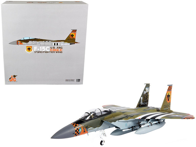 McDonnell Douglas F-15C Eagle Fighter Plane 'U. S. ANG 173rd Fighter Wing' (2020) 1/72 Diecast Model by JC Wings
