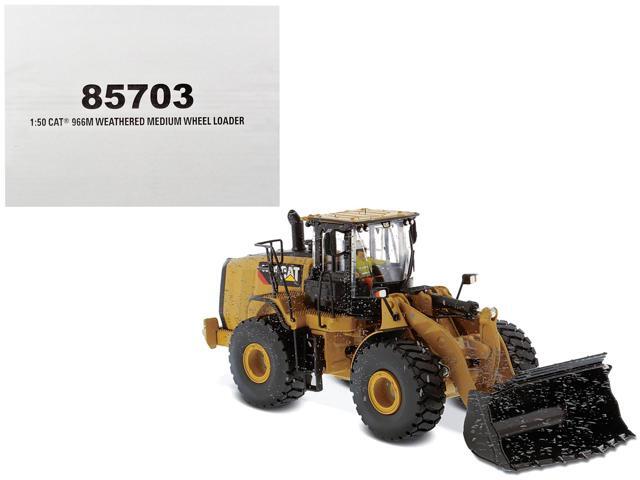 CAT Caterpillar 966M Wheel Loader with Operator (Dirty Version) 'Weathered' Series 1/50 Diecast Model by Diecast Masters