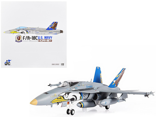 F/A-18C U. S. Navy Hornet Fighter Aircraft 'VFA-82 Marauders' Limited Edition to 600 pieces 1/72 Diecast Model by JC Wings