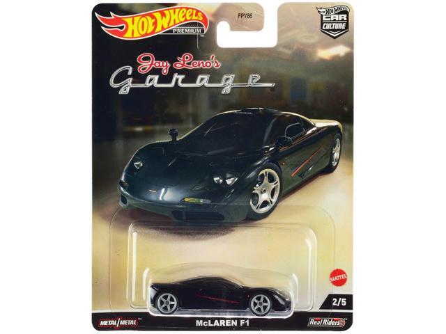 McLaren F1 Black with Red Stripes 'Jay Lenos Garage' Diecast Model Car by Hot Wheels