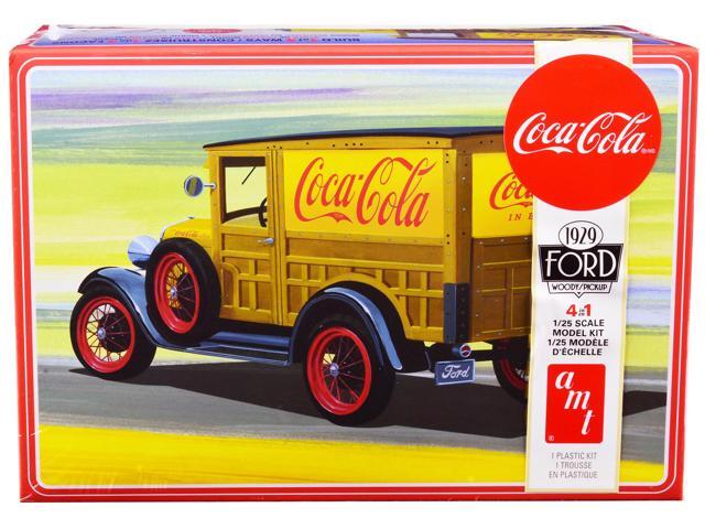 Skill 3 Model Kit 1929 Ford Woody/Pickup 4-in-1 Kit 'Coca-Cola' 1/25 Scale Model Car by AMT