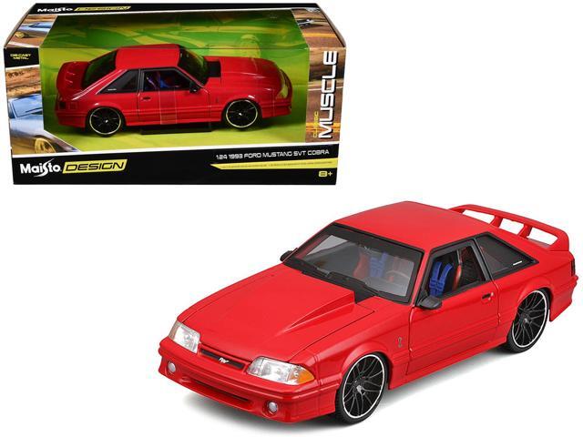 1993 Ford Mustang SVT Cobra Red 'Classic Muscle' 'Maisto Design' Series 1/24 Diecast Model Car by Maisto
