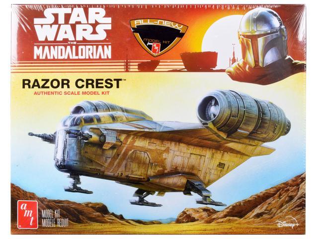 Skill 2 Model Kit Razor Crest Spaceship 'Star Wars: The Mandalorian' 1/72 Scale Model by AMT