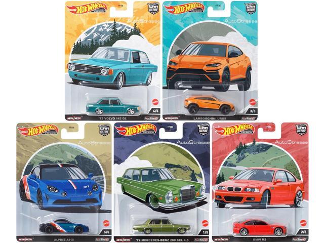 'Auto Strasse' 5 piece Set 'Car Culture' Series Diecast Model Cars by Hot Wheels
