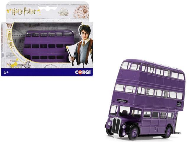 'Knight Bus' Triple Decker Bus Purple 'Harry Potter' Movie Series Diecast Model by Corgi